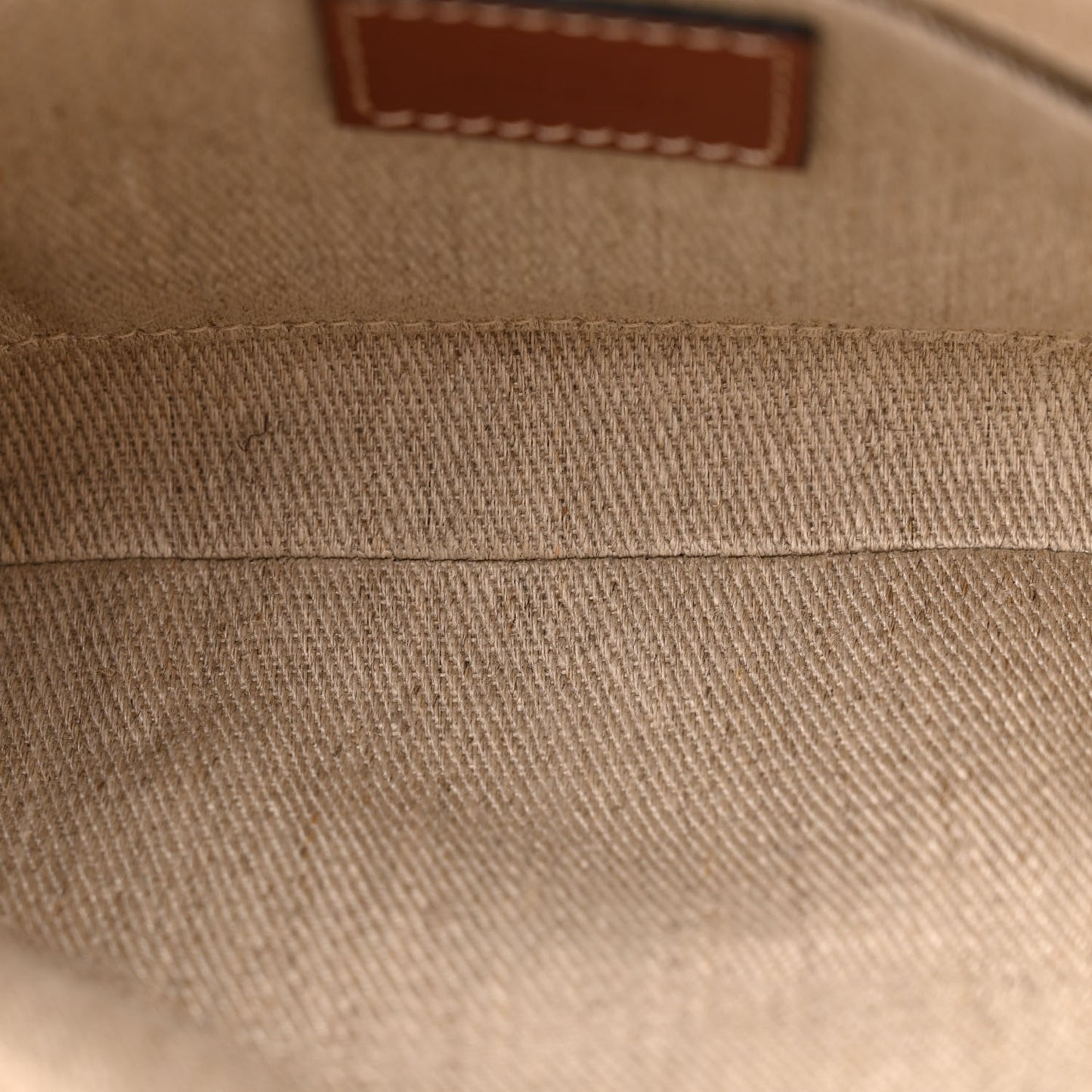 Cotton Calfskin Mini Woody Ribbon Tote White Brown