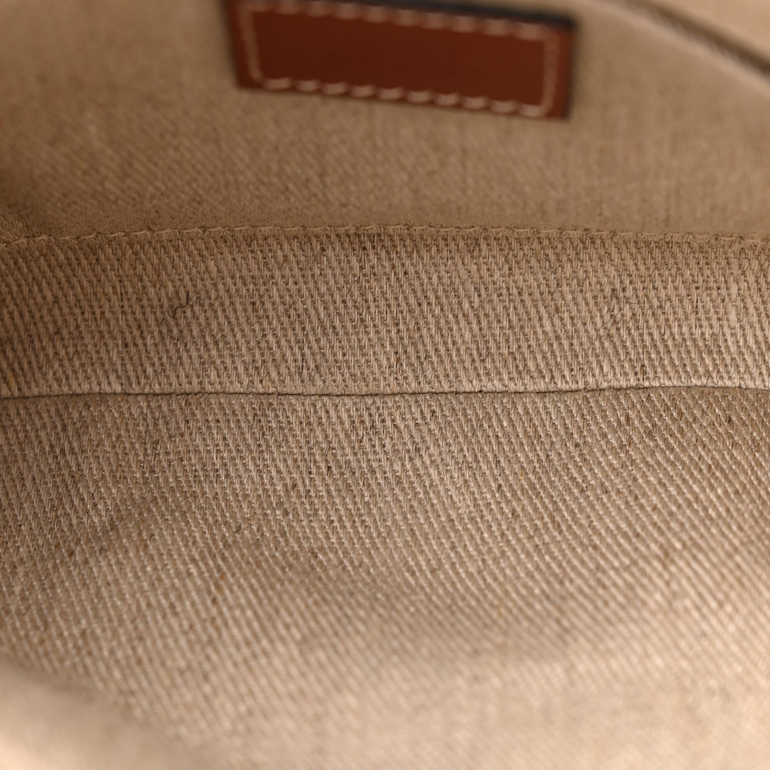 Chloe Cotton Calfskin Mini Woody Ribbon Tote White Brown 5 of 10