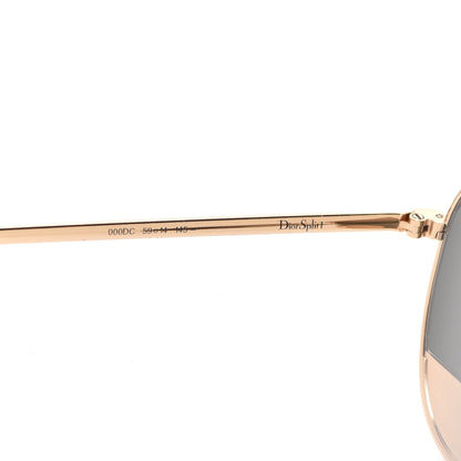 Christian Dior Split 1 Aviator Sunglasses Gold 5 of 7