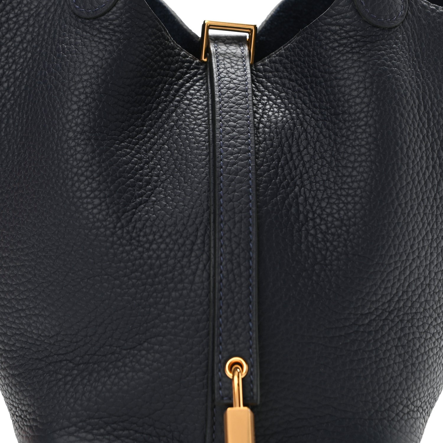 Hermes Taurillon Clemence Picotin Lock 18 PM Bleu Nuit 8 of 11