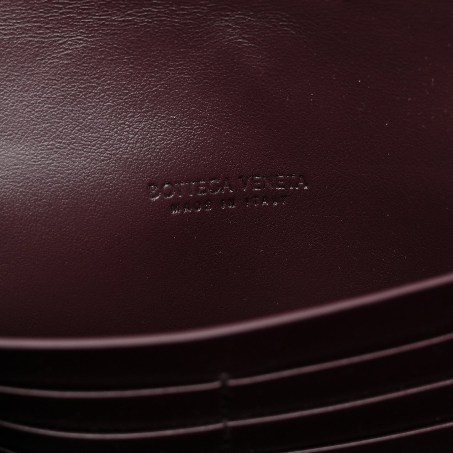 Nappa Intrecciato Long Andiamo Top Handle Clutch  Dark Barolo