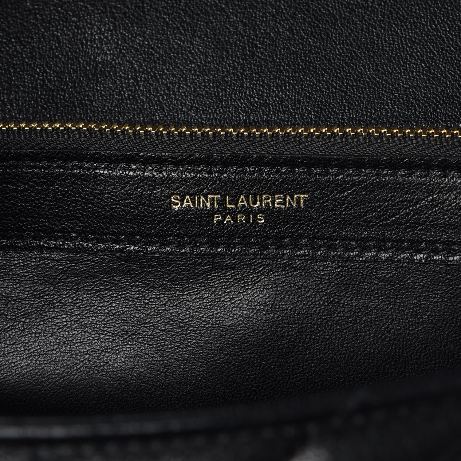 Saint Laurent Sheepskin Matelasse Chevron Monogram Large College Satchel Black 6 of 7
