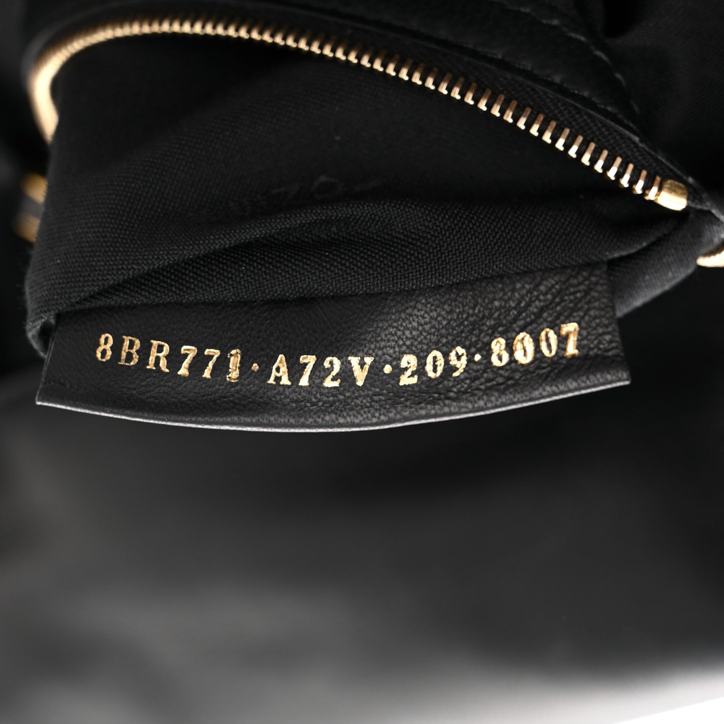 Nappa FF 1974 Embossed Large Baguette Black