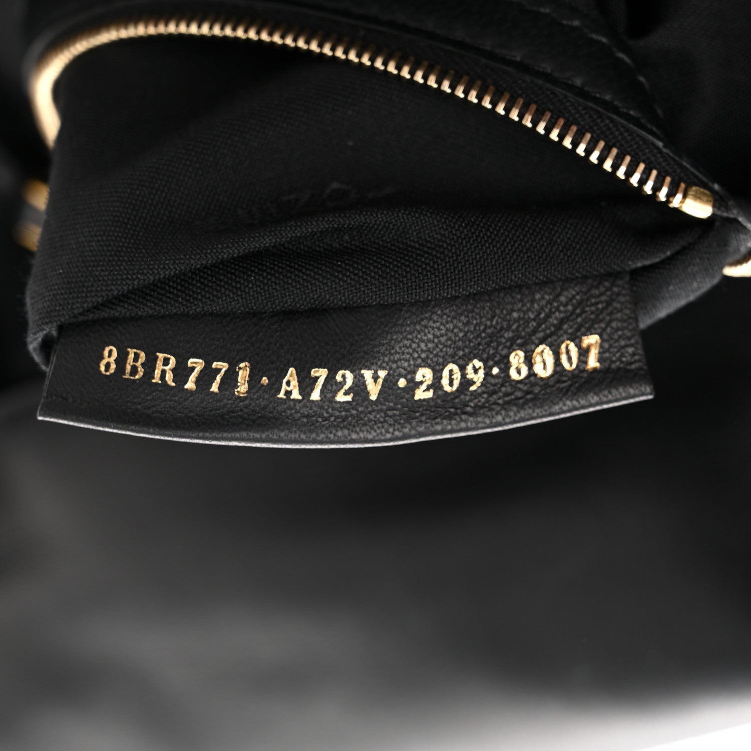 Fendi Nappa FF 1974 Embossed Large Baguette Black 9 of 12