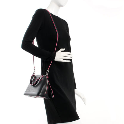 Louis Vuitton Epi Alma BB Black Hot Pink 2 of 8