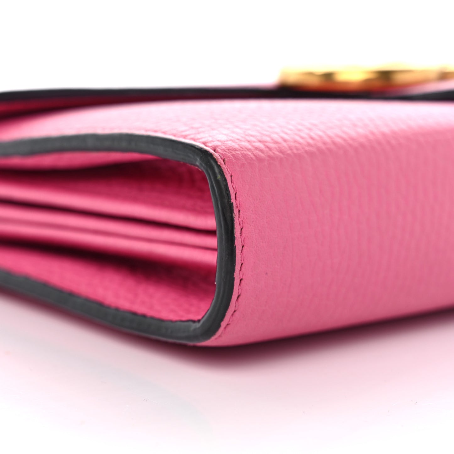 Cellarius Calfskin GG Marmont Chain Wallet Pink Tropical Flower