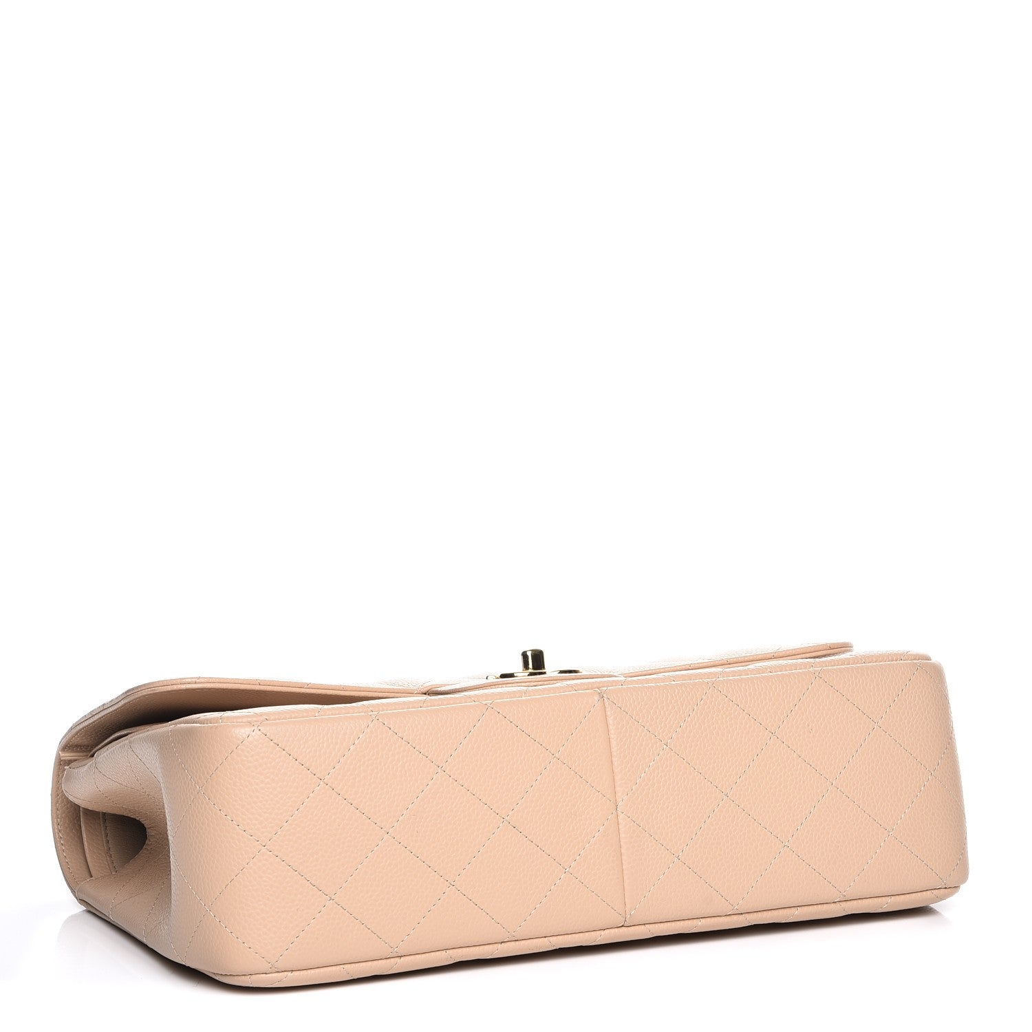 Chanel Caviar Quilted Jumbo Double Flap Beige Clair 4 of 8