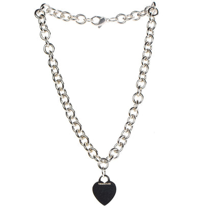 Tiffany Sterling Silver Heart Tag Necklace 3 of 6
