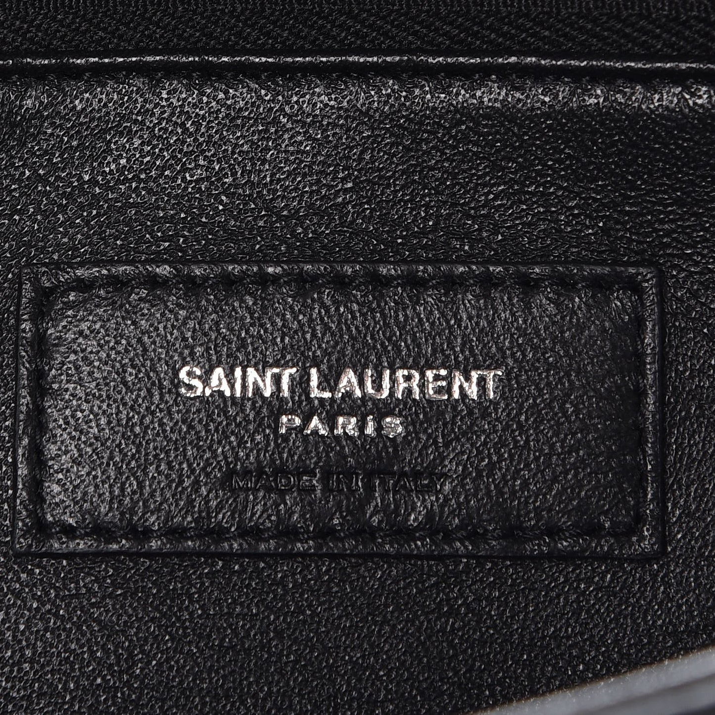 Glossed Calfskin Crystal Fetiche Clutch Nero Black