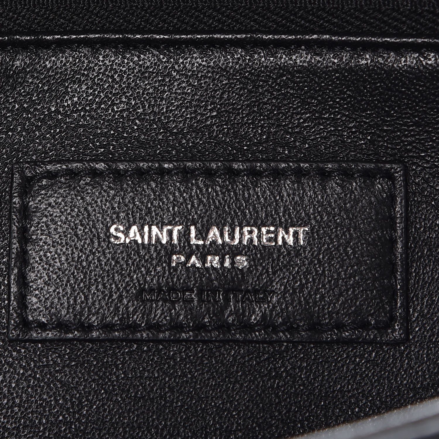 Saint Laurent Glossed Calfskin Crystal Fetiche Clutch Nero Black 6 of 7
