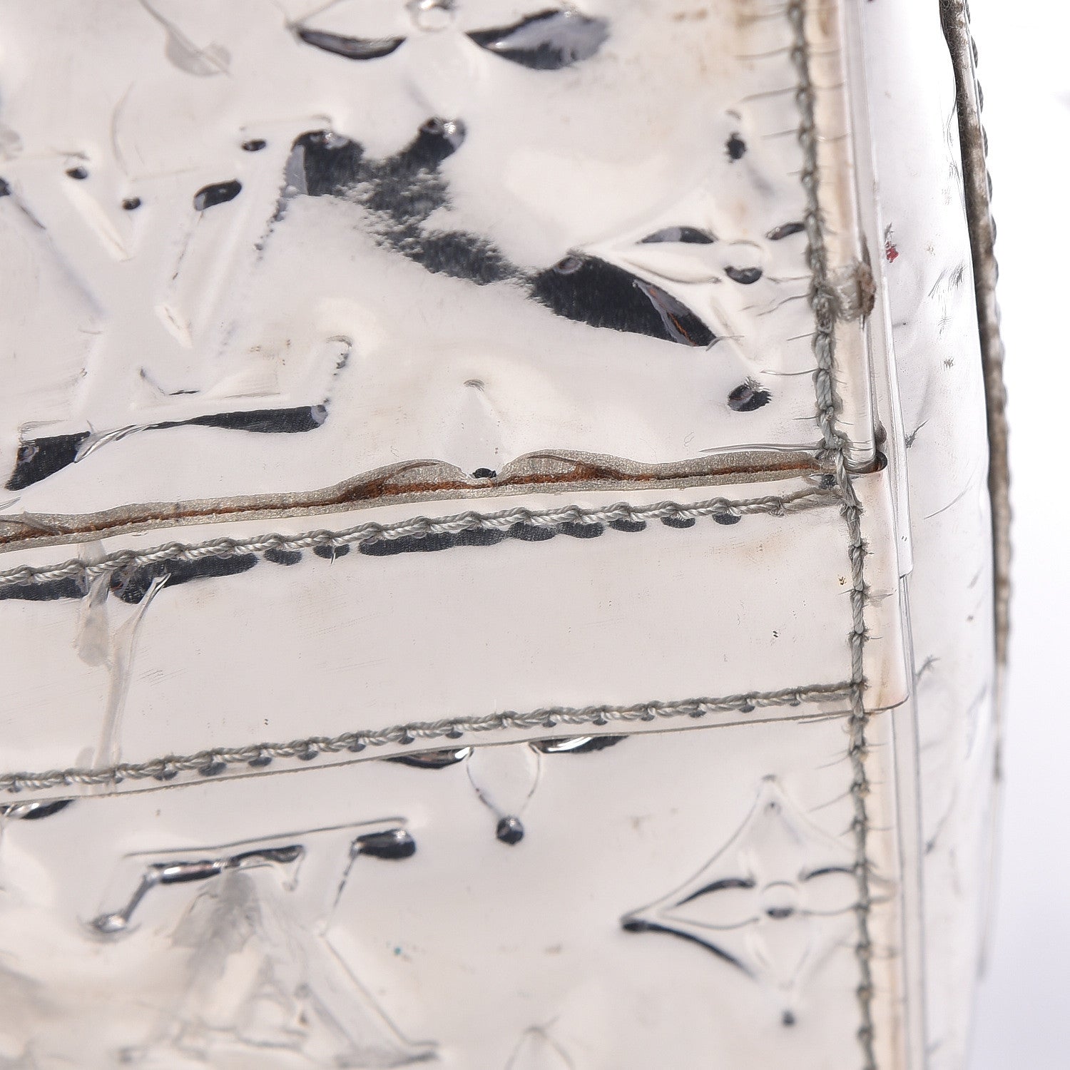 Louis Vuitton Monogram Miroir Speedy 30 Silver 23 of 25