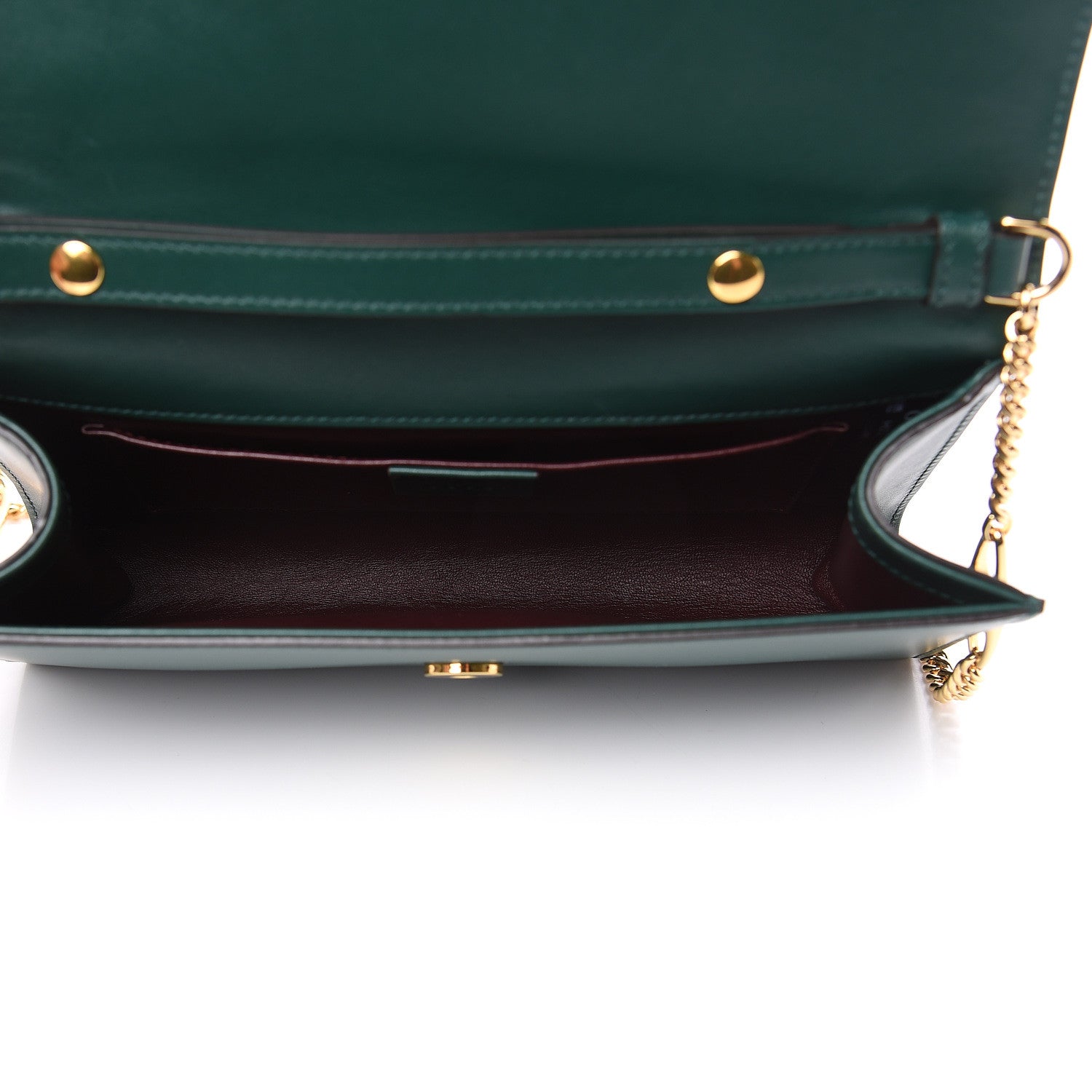 Gucci Smooth Calfskin Small Zumi Top Handle Shoulder Bag Vintage Green 5 of 11