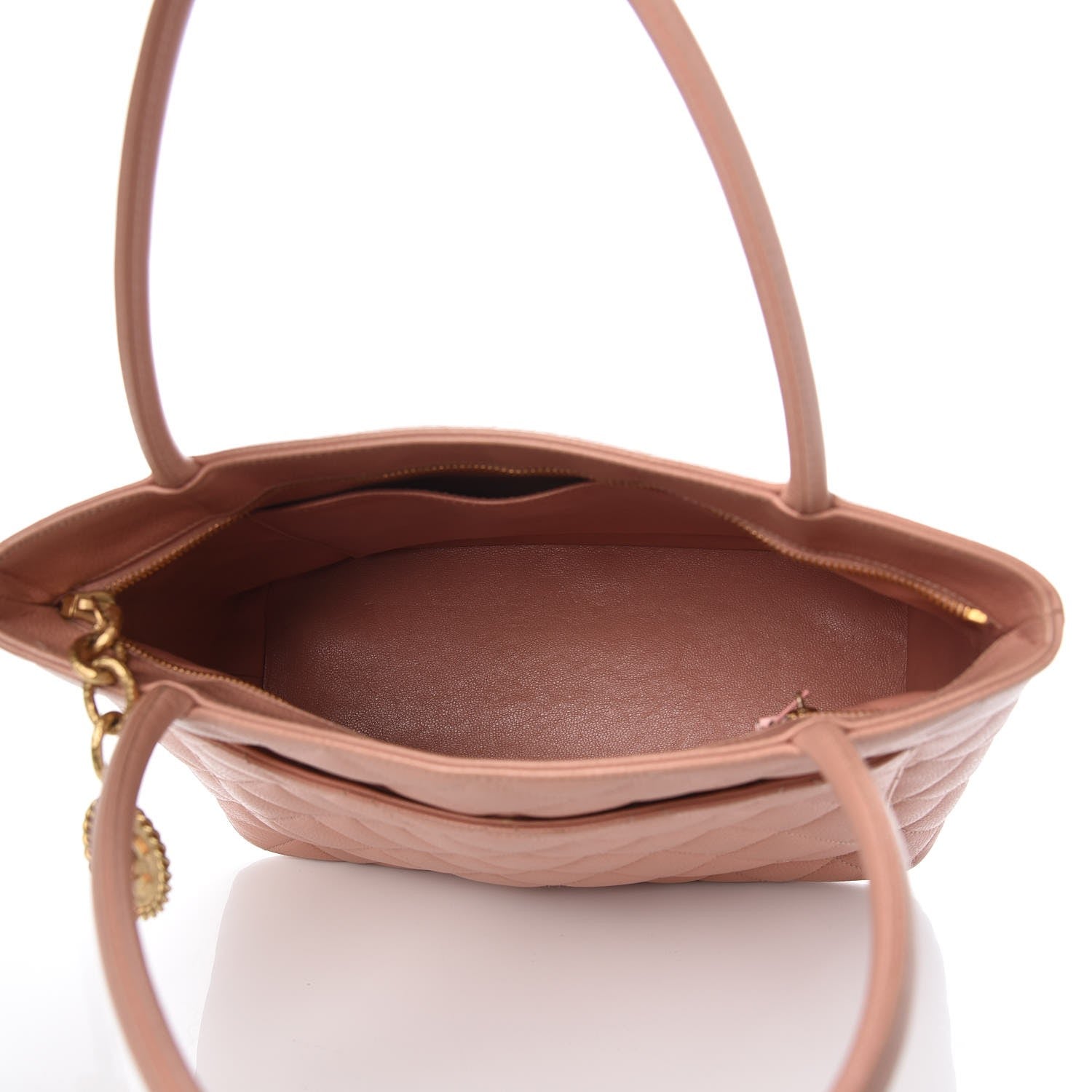 Chanel Caviar Medallion CC Tote Light Pink 5 of 11
