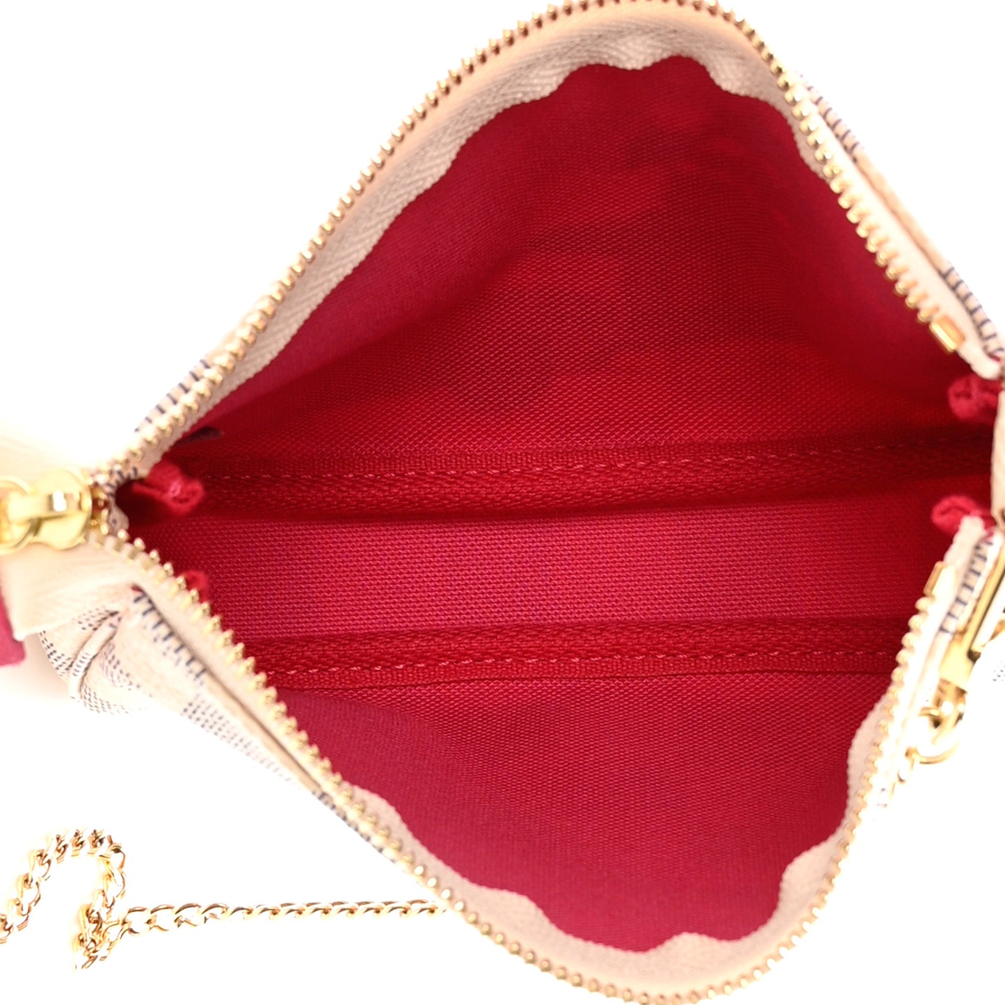 Damier Azur 2021 Christmas Animation Hollywood Mini Pochette Accessories Fuchsia
