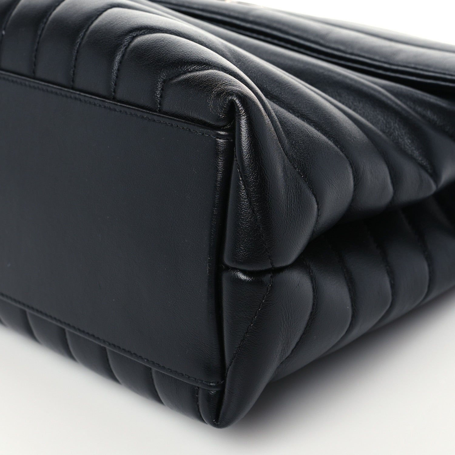 Saint Laurent Calfskin Y Quilted Monogram Medium Loulou Chain Satchel Black 8 of 8