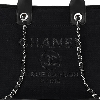 Chanel Mixed Fibers Small Deauville Tote Black 8 of 11