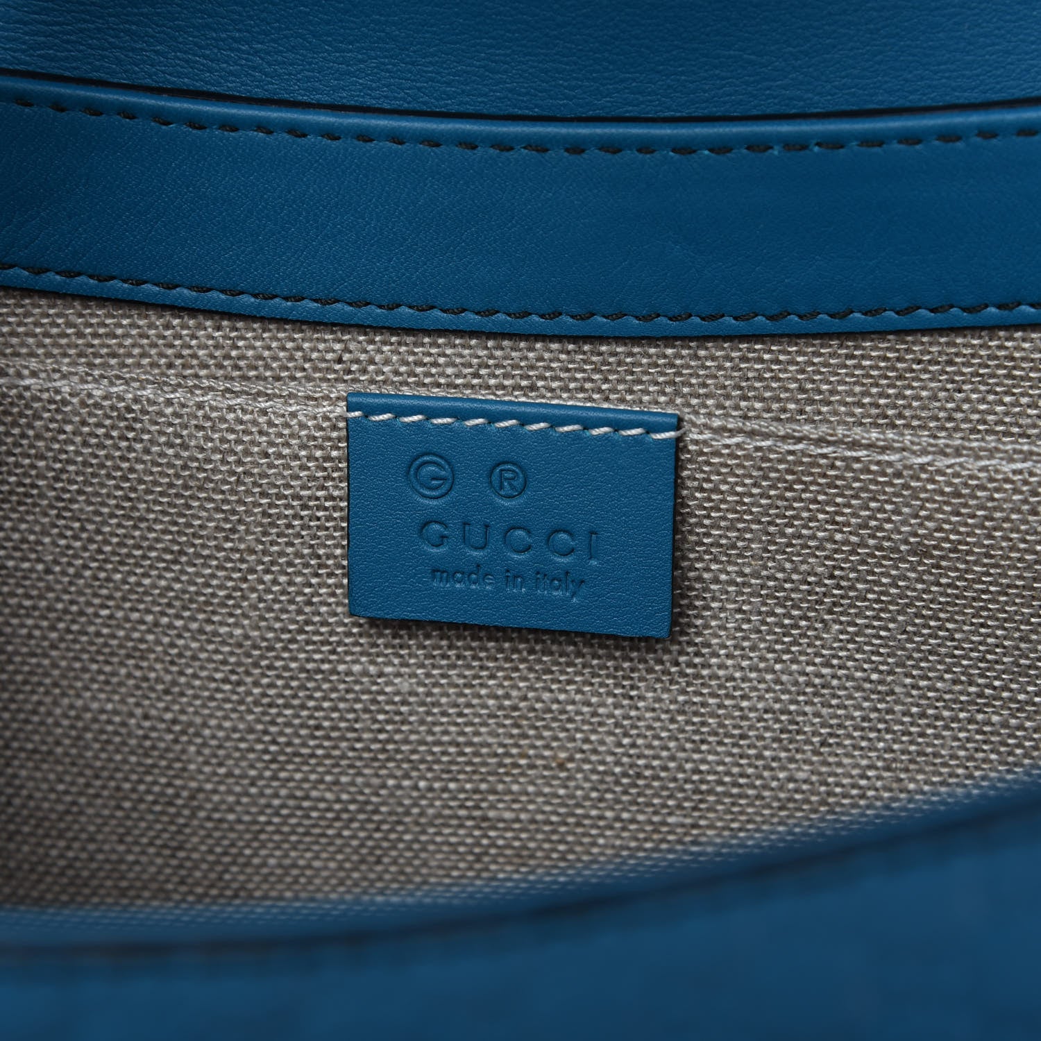 Gucci Soft Microguccissima Medium Emily Chain Shoulder Bag Deep Cobalt 8 of 10