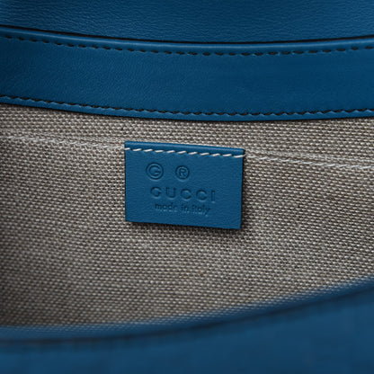 Gucci Soft Microguccissima Medium Emily Chain Shoulder Bag Deep Cobalt 8 of 10