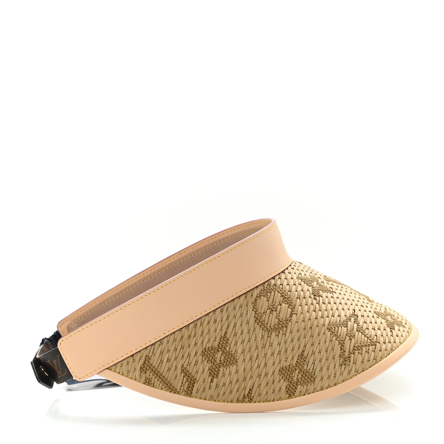 Louis Vuitton Calfskin Raffia Monogram Strawgram Visor Natural 6 of 9