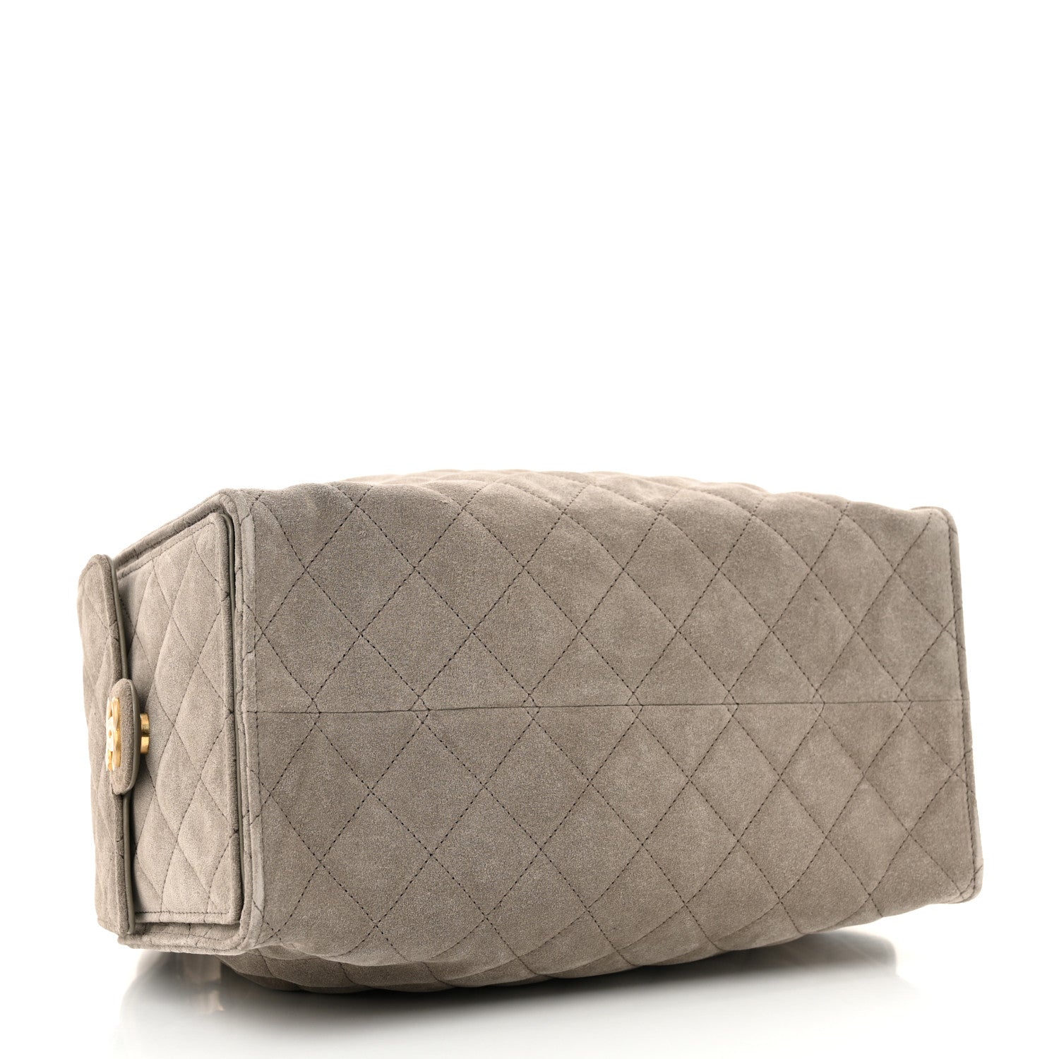Chanel Suede Quilted Medium Chanel 25 Handbag Dark Grey 5 of 13