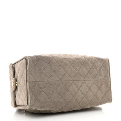Chanel Suede Quilted Medium Chanel 25 Handbag Dark Grey 5 of 13