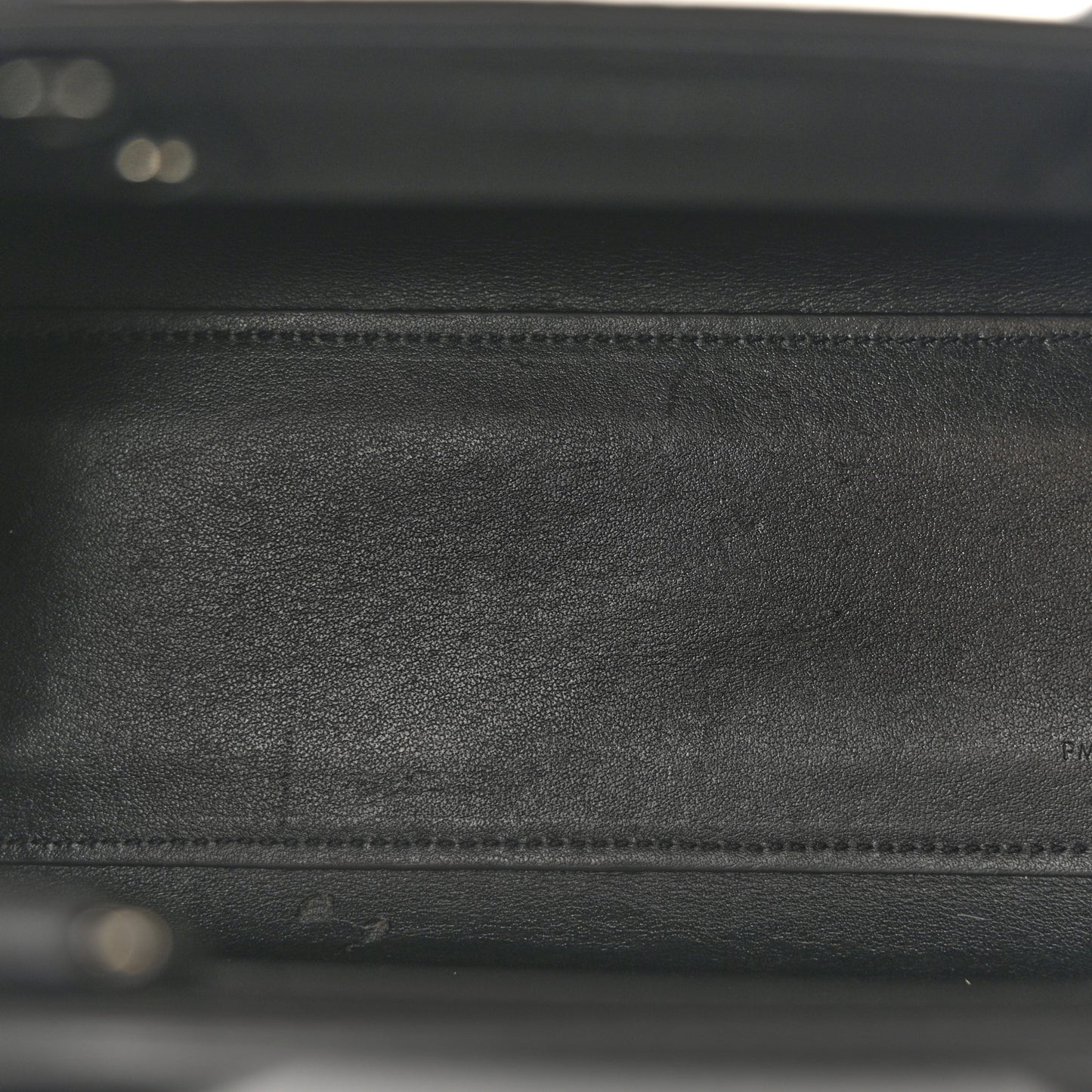 Calfskin Crocodile Embossed Nano Sac De Jour Black