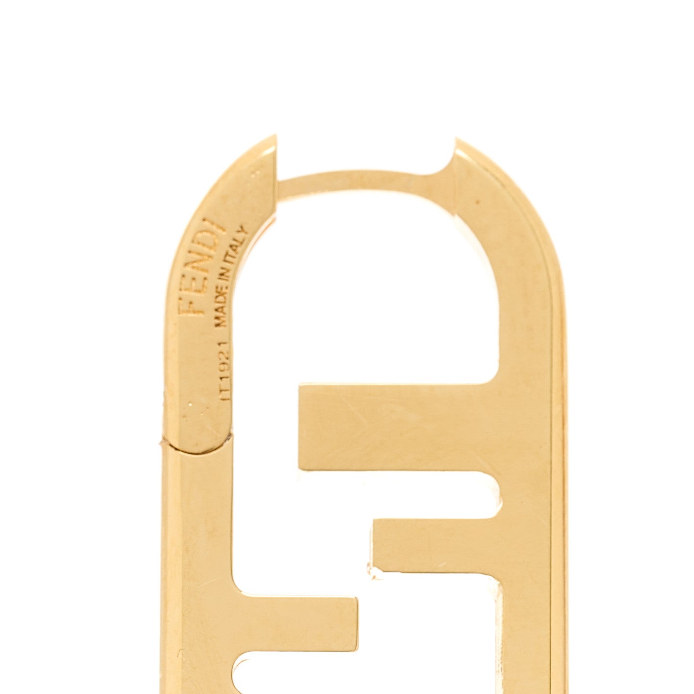Metal FF O'Lock Single Earring Gold