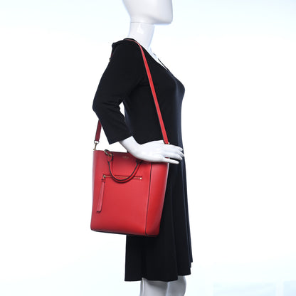 Mulberry Classic Grain Small Maple Tote Hibiscus Red 2 of 8