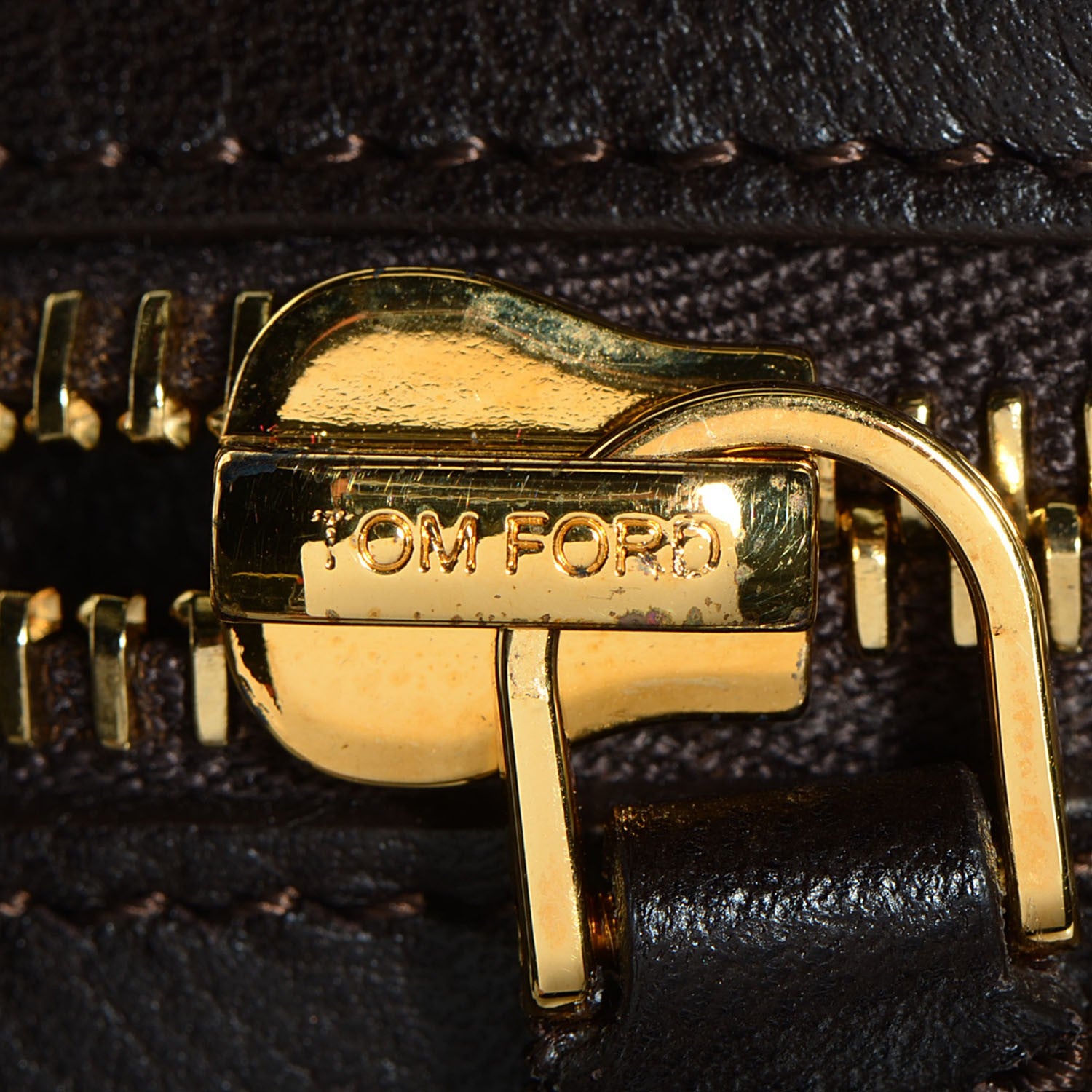 Tom Ford Suede Large Jennifer Bag Dark Brown 8 of 11