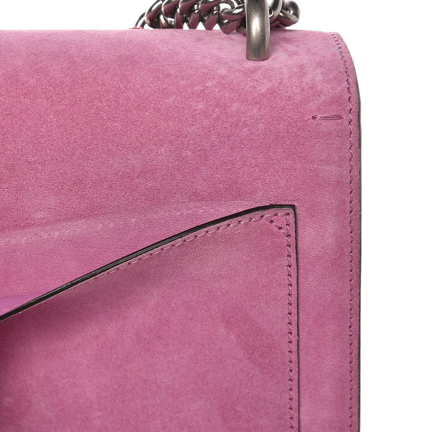 Suede Cudu Embroidered Medium Dionysus Shoulder Bag Candy Mousse Multicolor