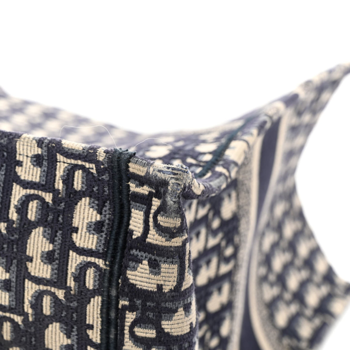 Oblique Book Tote Blue Multicolor