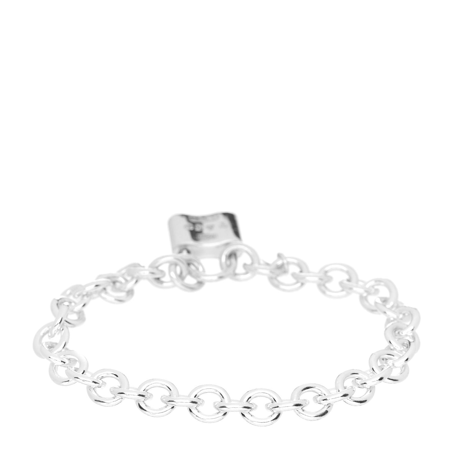 Sterling Silver 1837 Lock Charm Bracelet