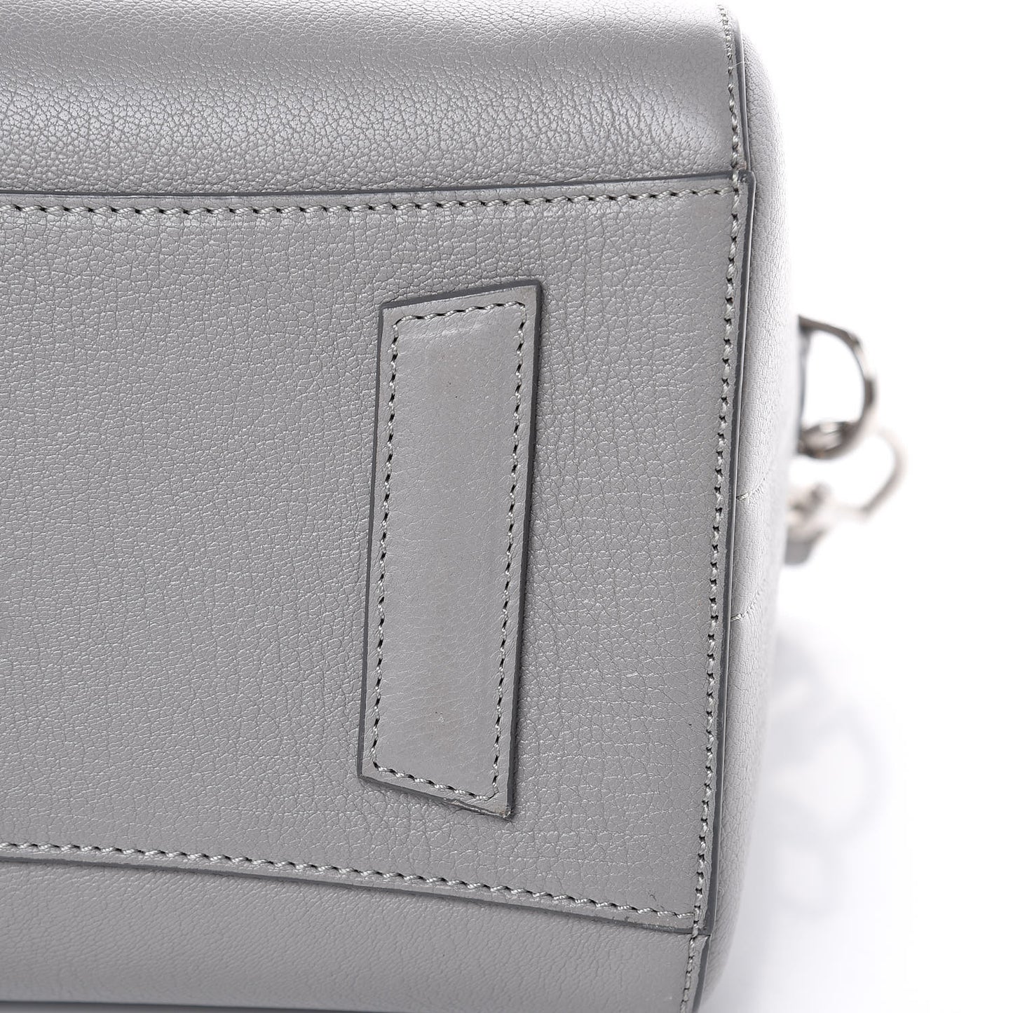 Sugar Goatskin Small Antigona Pearl Grey