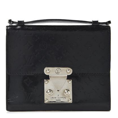 Louis Vuitton Vernis Glace Anouchka PM Wallet Black 1 of 10