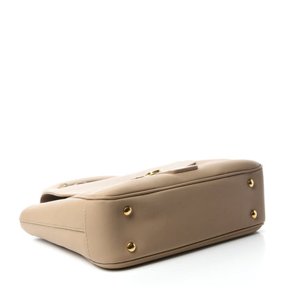 Burberry Trench Calfskin Medium DK88 Top Handle Bag Honey 4 of 12