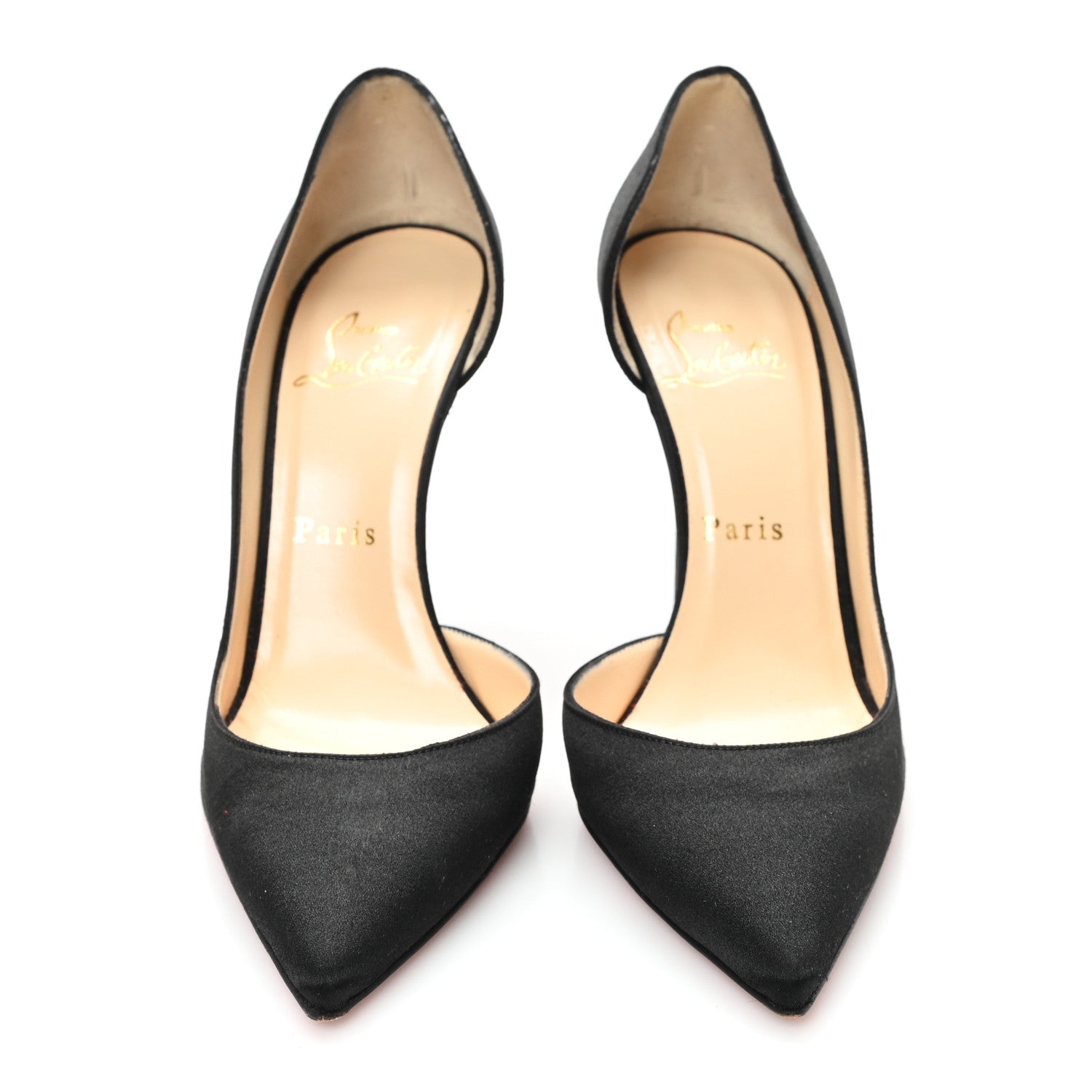 Christian Louboutin Satin Iriza 100 Pumps 36.5 Black 3 of 10