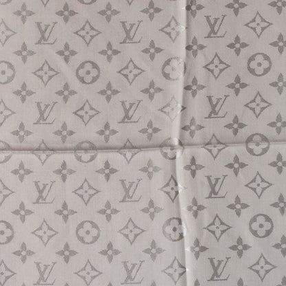 Louis Vuitton Silk Wool Monogram Shawl Beige 1 of 4