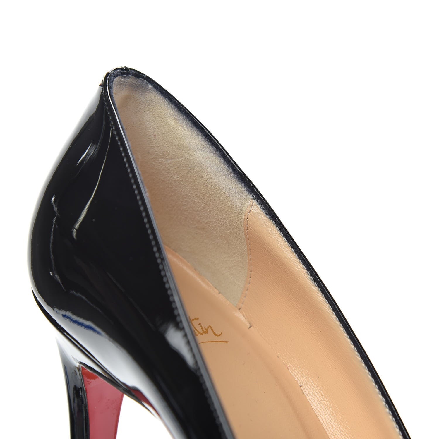 Christian Louboutin Patent Pigalle 100 Pumps 36.5 Black 9 of 9