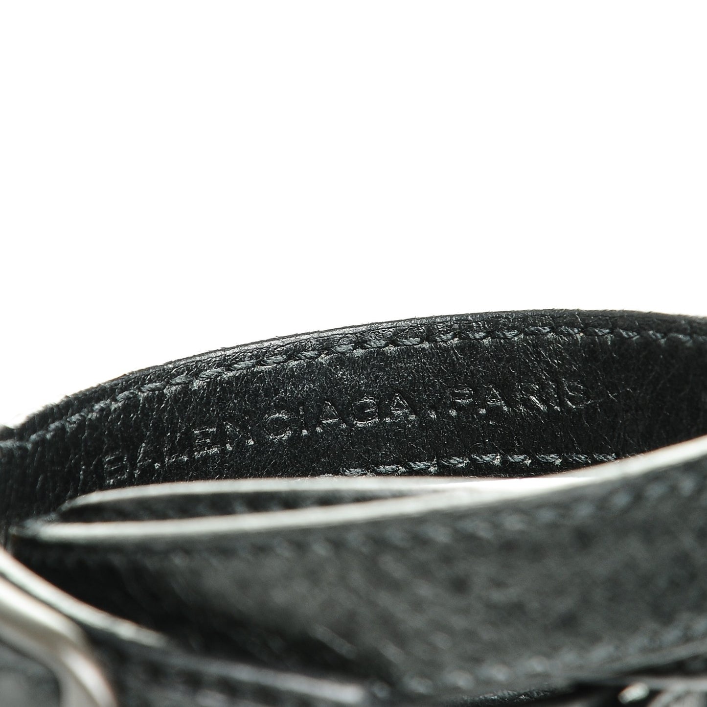 Agneau Arena Classic Hardware Triple Tour Bracelet S Black