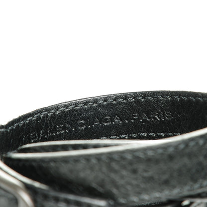 Balenciaga Agneau Arena Classic Hardware Triple Tour Bracelet S Black 6 of 6