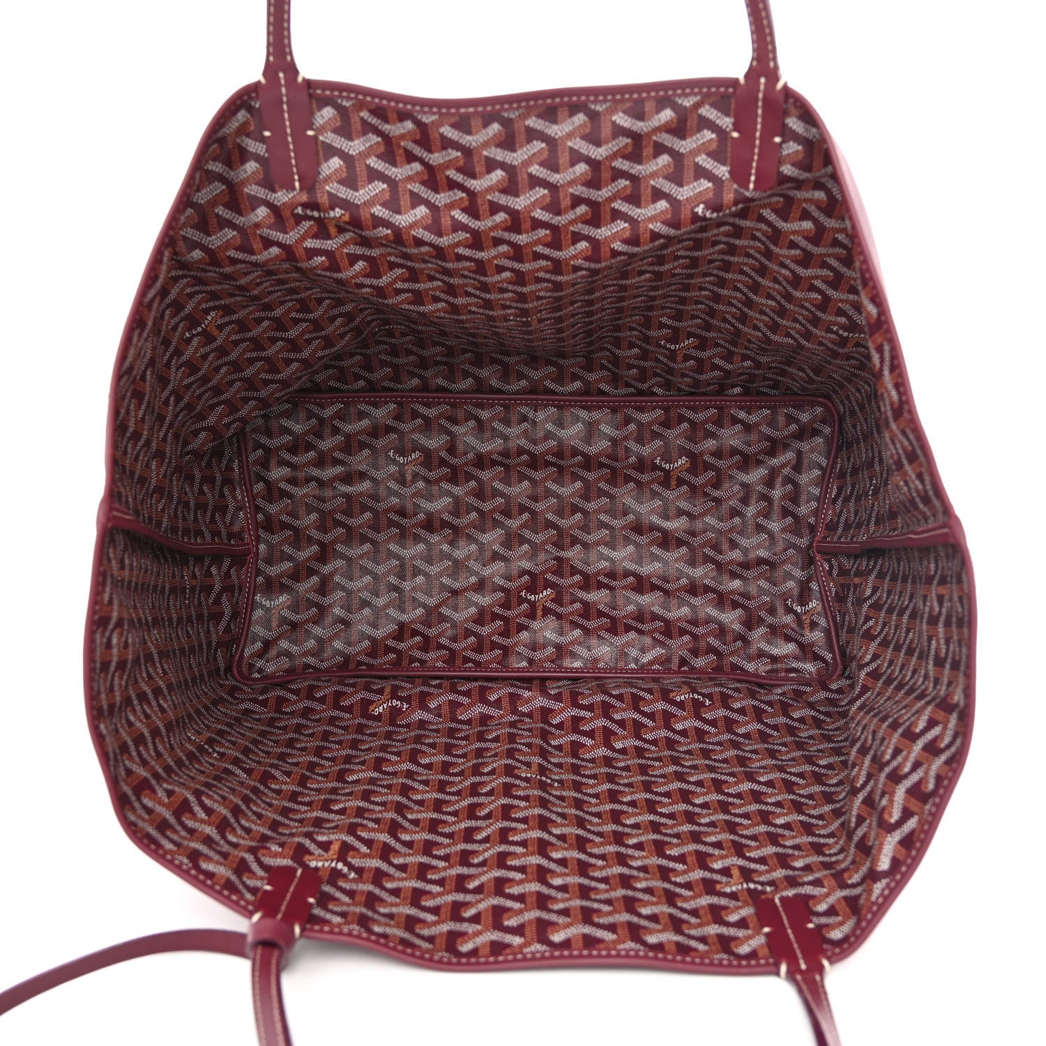 Goyard Goyardine Reversible Anjou GM Burgundy 17 of 24