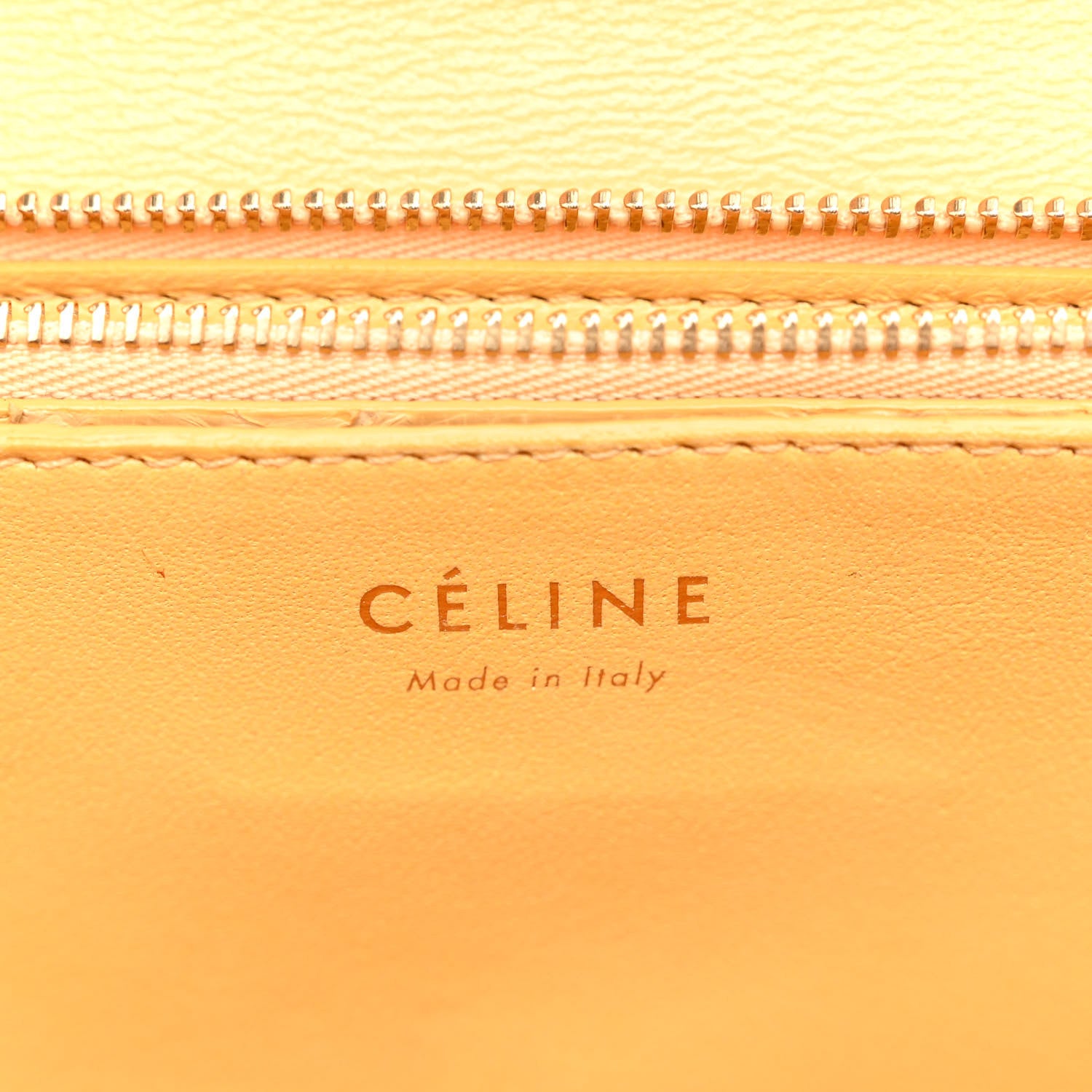 Celine Snakeskin Medium Classic Box Yellow 6 of 12