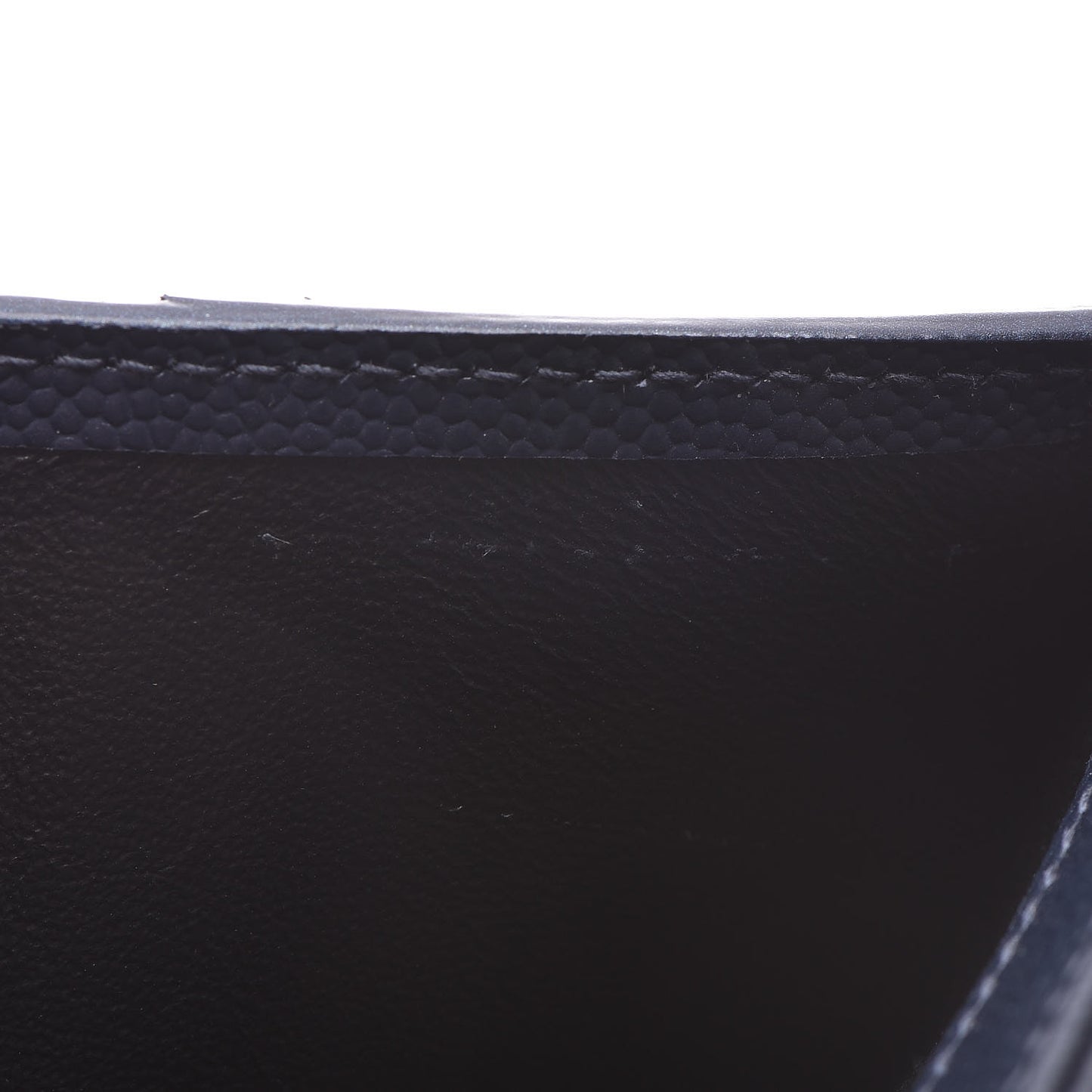 Grain De Poudre Matelasse Chevron Monogram Zipped Card Case Navy