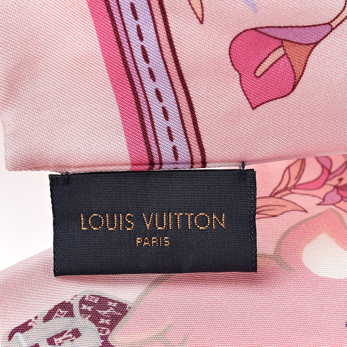 Silk Monogram Superstition Bandeau Light Pink