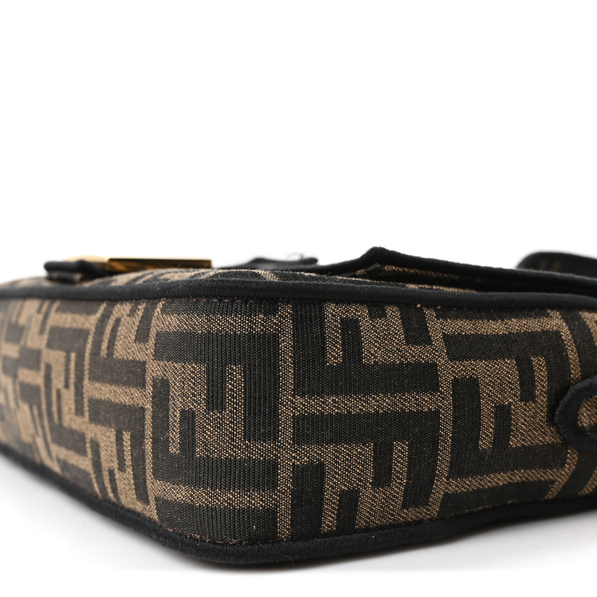 Fabric Jacquard FF 1974 Medium Baguette Tobacco Moro Black