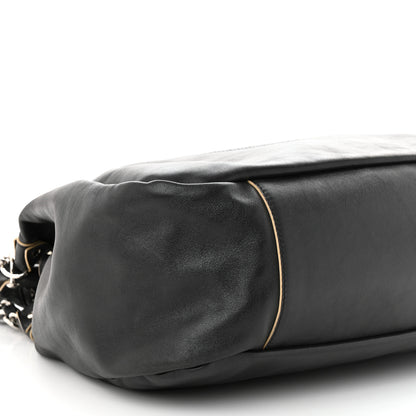 Chanel Lambskin Large Edgy Hobo Black 9 of 11