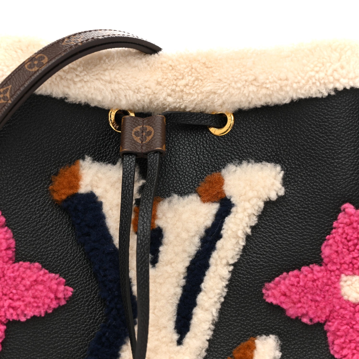 Louis Vuitton Calfskin Teddy NeoNoe MM Black 9 of 13