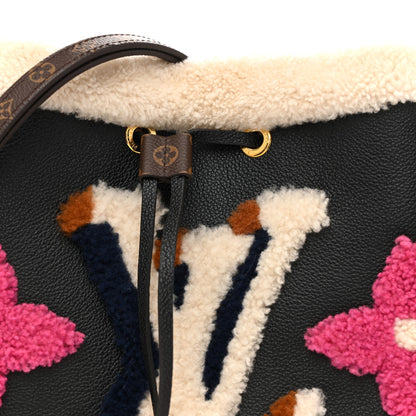 Louis Vuitton Calfskin Teddy NeoNoe MM Black 9 of 13