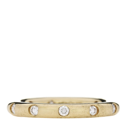 Tiffany 18K Yellow Gold Diamond Stacking Band Ring 47 4.25 1 of 5