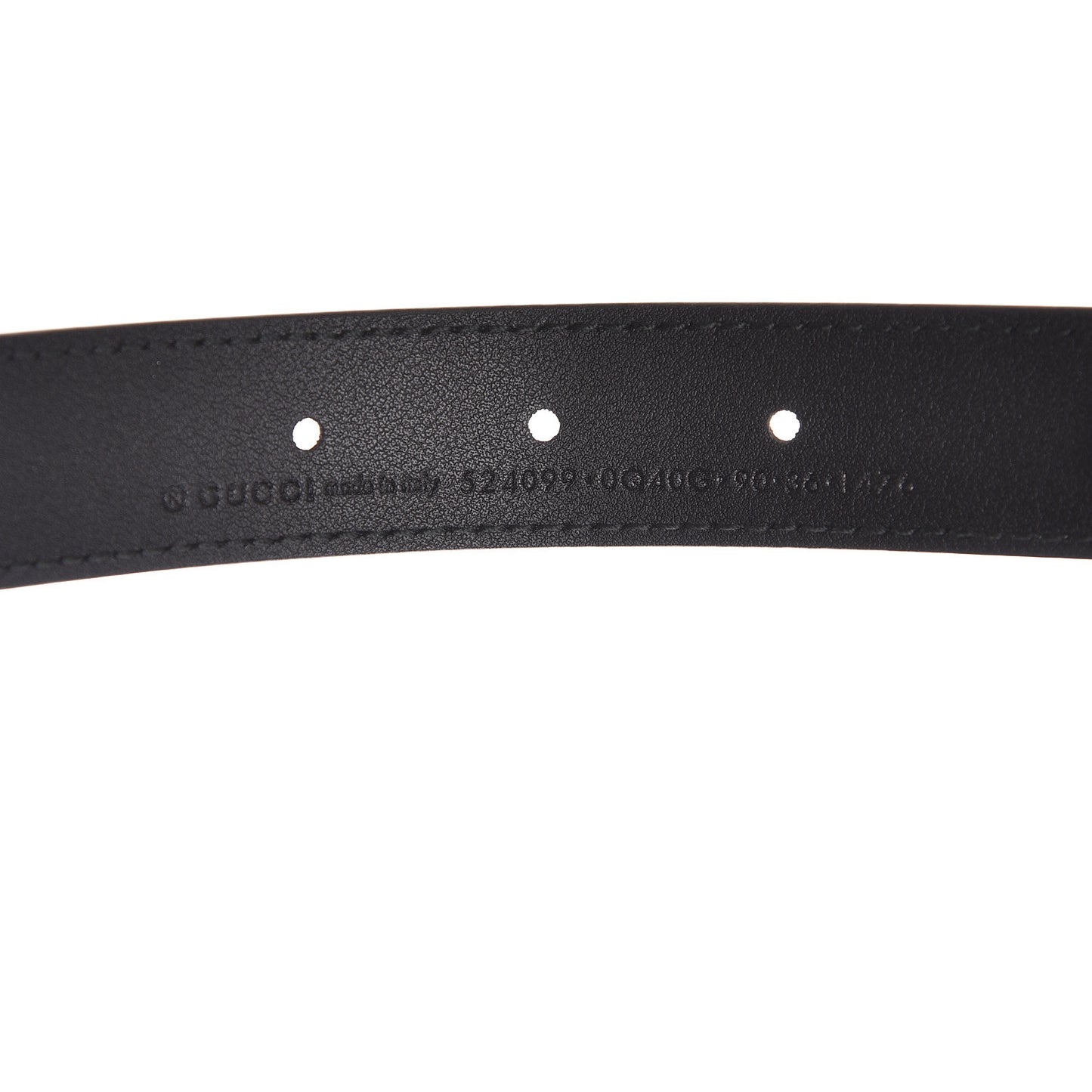 Calfskin Torchon Double G Chain 25mm Belt 90 36 Black
